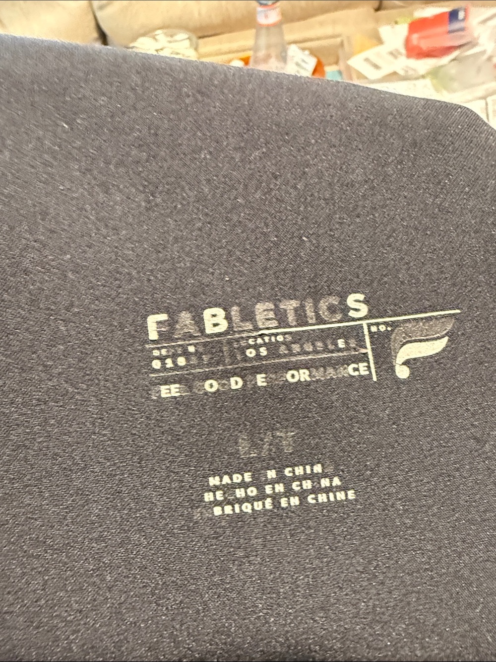 Fabletics Black Drawstring Track Joggers - Picture 4 of 4